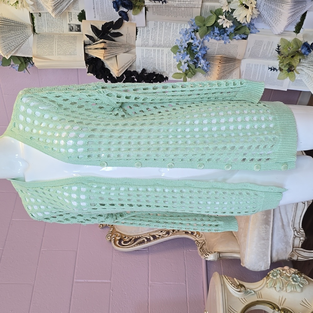 Sheer Knit Cardigan from Love Culture SM Mint